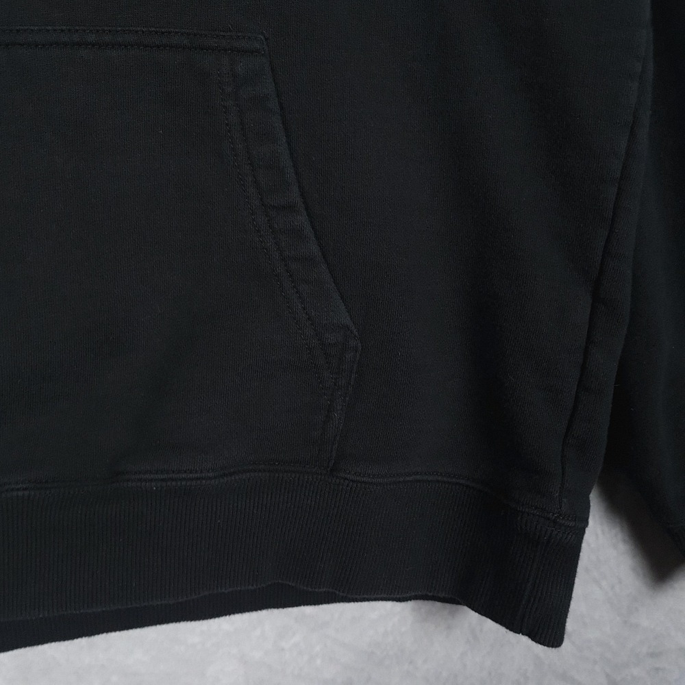 Stussy Hoodie Mens Large Black Oval Logo Fleece Pullover Graphic Back Hit - Picture 9 of 16